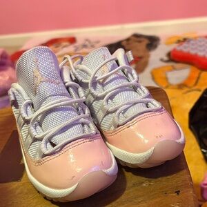 Kids Pink and White Sneakers